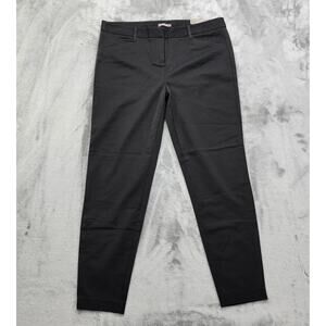 NEW Maurices Pants Womens 13/14 Black Smart Skinny Leg Ankle Stretch Office